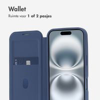 imoshion Transparante Bookcase met MagSafe Apple iPhone 16 - Blauw