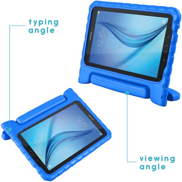 Kidsproof Backcover met handvat Samsung Galaxy Tab E 9.6 - Blauw