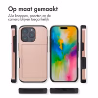 imoshion Backcover met pasjeshouder Apple iPhone 16 Pro - Rosé Goud