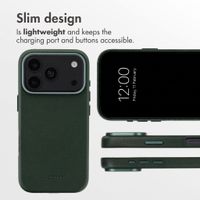 Accezz Leather Case with MagSafe Apple iPhone 18 Pro Max / 17 Pro Max - Cedar Green