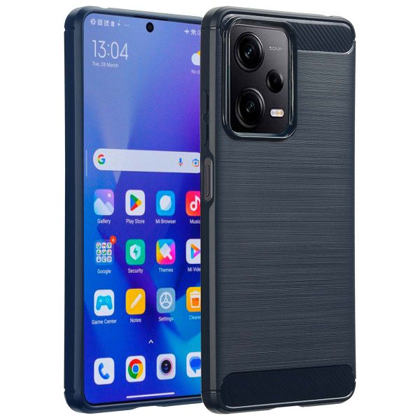 imoshion Brushed Backcover Xiaomi Redmi Note 12 Pro / Xiaomi Poco X5 Pro (5G) - Donkerblauw