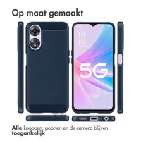 imoshion Brushed Backcover Oppo A78 (4G) - Donkerblauw