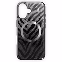 iDeal of Sweden Clear Case Limited met MagSafe Apple iPhone 16 - Zebra Mystique