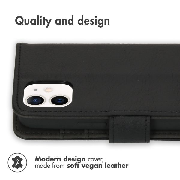imoshion Luxury Bookcase Apple iPhone 12 Mini - Black