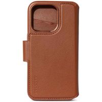 Decoded 2 in 1 Leather Bookcase Apple iPhone 15 Pro - Tan