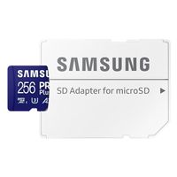 Samsung PRO Plus microSD 2023 - 256GB - inclusief SD Adapter - UHS-I/U3/Full HD/4K UHD