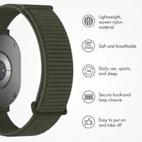 imoshion Nylon Strap Samsung Galaxy Watch 9 (40/44mm) / Watch 8 (40/44mm) / Classic (46mm) - Army Green