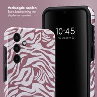 Selencia Vivid Tough Backcover Samsung Galaxy A15 (5G/4G) - Trippy Swirl Dark Rose