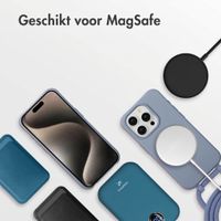 imoshion Color Backcover met afneembaar koord met MagSafe Apple iPhone 15 Pro - Ash Blue
