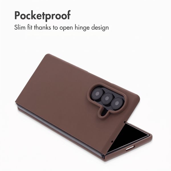 Accezz Liquid Silicone Case Samsung Galaxy Z Fold 8 Ultra - New Tea Brown