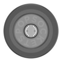 PopSockets Suck-Up Grip & Mount - MagSafe Zuignap - Translucent Black
