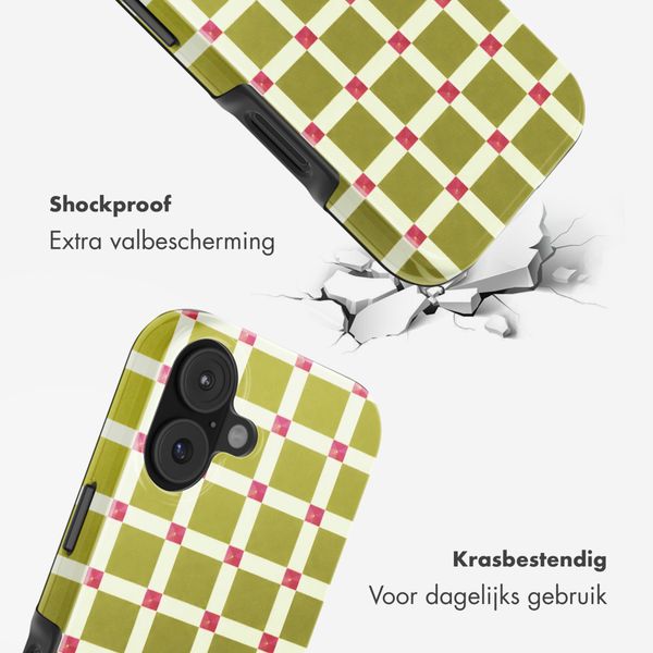 Selencia Vivid Backcover met MagSafe Apple iPhone 17 - Check This Olive