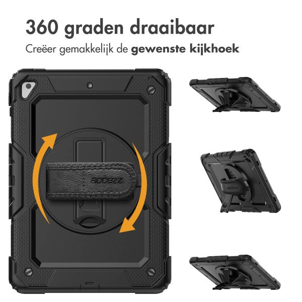 Accezz Rugged Backcover met schouderstrap iPad (2017 / 2018) - Zwart