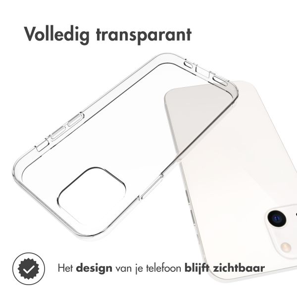 Accezz Clear Backcover iPhone 13 - Transparant