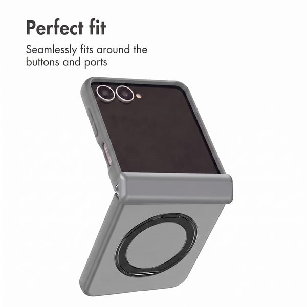 Accezz Colour Back Cover with MagSafe and Ring Stand Samsung Galaxy Z Flip 8 - Grey