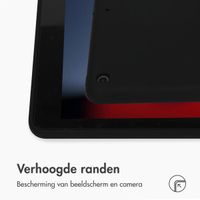 Accezz Liquid Silicone Backcover Apple iPad 9 (2021) 10.2 inch / iPad 8 (2020) 10.2 inch / iPad 7 (2019) 10.2 inch - Zwart