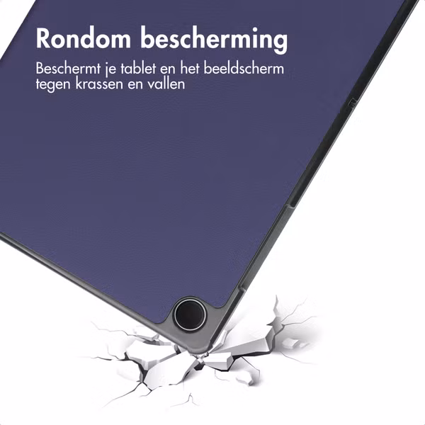 imoshion Trifold Bookcase Samsung Galaxy Tab A11 Plus - Donkerblauw