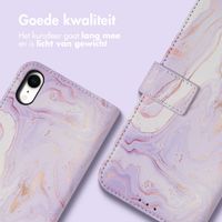 imoshion Design Bookcase iPhone Xr - Purple Marble