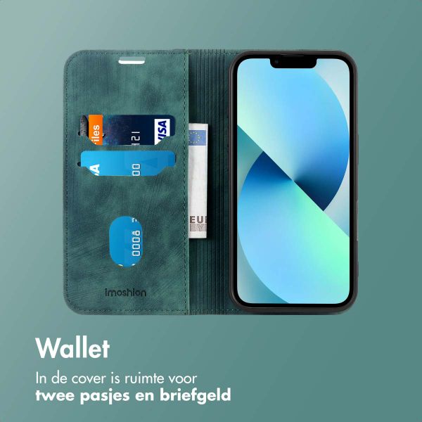 imoshion Slim Bookcase Apple iPhone 14 / 13 - Groen