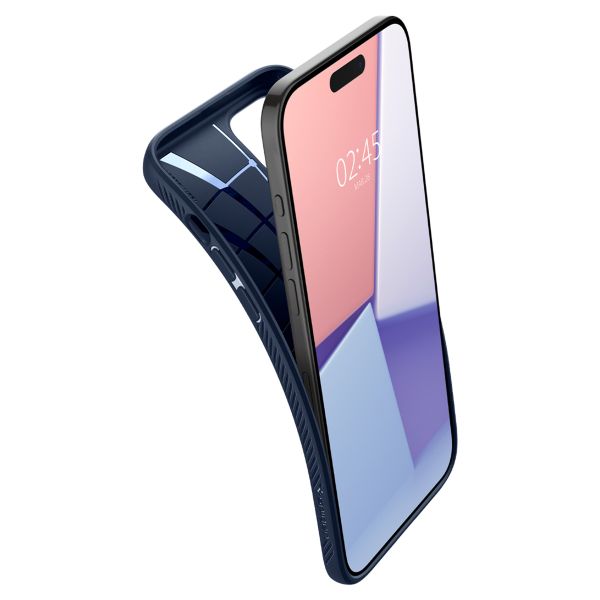 Spigen Liquid Air Backcover iPhone 15 Pro - Navy Blue