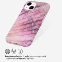 Selencia Aurora Fashion Backcover iPhone 14 - Duurzaam hoesje - 100% gerecycled - Ocean Shell Purple