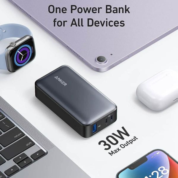 Anker 533 PowerCore 30 Watt Powerbank - 10.000 mAh - Zwart