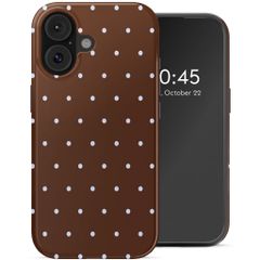 Selencia Vivid Case with MagSafe Apple iPhone 16 - Happy Dots Chocolate