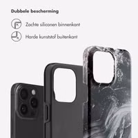 Selencia Vivid Backcover Apple iPhone 15 Pro Max - Chic Marble Black