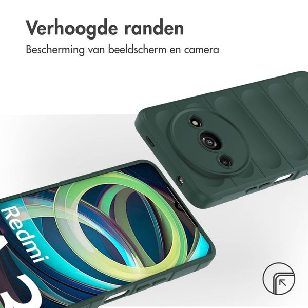 imoshion EasyGrip Backcover Xiaomi Redmi A3 - Donkergroen