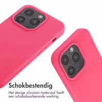 imoshion Siliconen hoesje met koord Apple iPhone 14 Pro - Fluor Roze