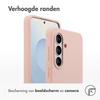 Accezz Liquid Silicone Backcover met MagSafe Samsung Galaxy S26 - Roze