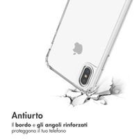 imoshion Backcover met koord + armband Apple iPhone X / Xs - Parels Hartjes