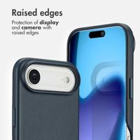 Accezz Leather Back Cover with MagSafe Apple iPhone Air - Nightfall Blue