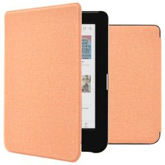 imoshion Canvas Sleepcover Bookcase Kobo Clara Colour / Kobo Clara BW - Peach