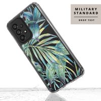 Selencia Fashion Extra Beschermende Backcover Samsung Galaxy A33 - Green Jungle Leaves