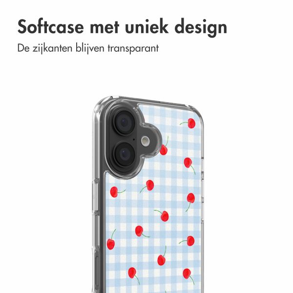 imoshion Design hoesje Apple iPhone 16 - Cherry Check