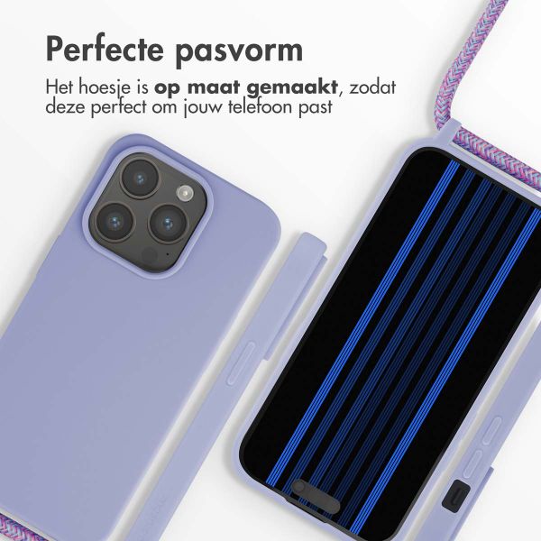 imoshion Siliconen hoesje met koord Apple iPhone 15 Pro - Paars