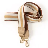 Dutchies Phone Strap - Universeel verstelbaar telefoonkoord - Classic Stripes / Beige