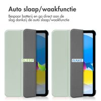 imoshion Trifold Bookcase Apple iPad 11 (2025) 11 inch A16 / iPad 10 (2022) 10.9 inch - Lichtgroen