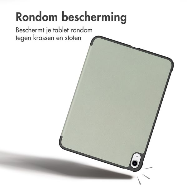 imoshion Trifold Bookcase Apple iPad 11 (2025) 11 inch A16 / iPad 10 (2022) 10.9 inch - Lichtgroen