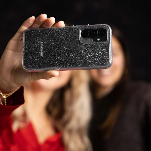 imoshion Clear Glitter Backcover Samsung Galaxy A15 (5G/4G) - Zilver