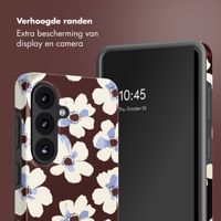 Selencia Vivid Backcover met MagSafe Samsung Galaxy S26 FE - Choco Flower Pop