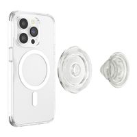 PopSockets PopGrip MagSafe Round - Clear Glitter