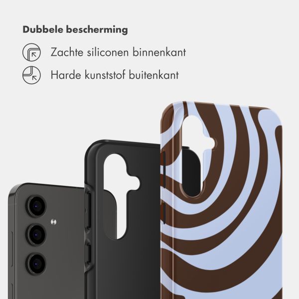Selencia Vivid Backcover Samsung Galaxy S24 FE - Dream Swirl Chocolate