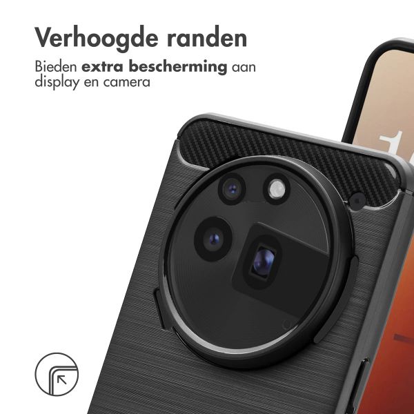 imoshion Brushed Backcover Nothing Phone (3a) Pro - Zwart