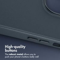 Accezz Leather Back Cover with MagSafe Apple iPhone 14 Pro Max - Nightfall Blue
