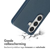 Accezz MagSafe Leather Backcover Samsung Galaxy S26 - Nightfall Blue