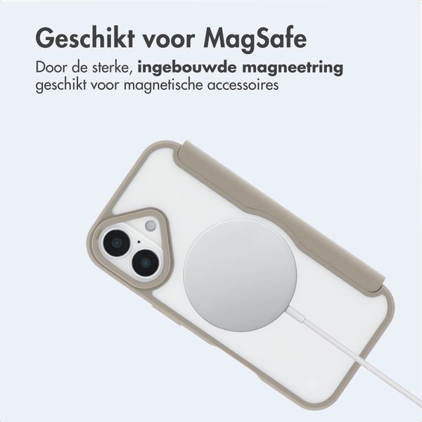 imoshion Transparante Bookcase met MagSafe Apple iPhone 17 - Beige