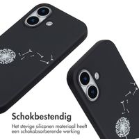 imoshion Siliconen design hoesje met koord Apple iPhone 17 - Dandelion Black