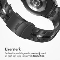 Accezz Steel Band Samsung Galaxy Watch 4 / 5 / 6 / 7 / FE (20 mm) - Zwart